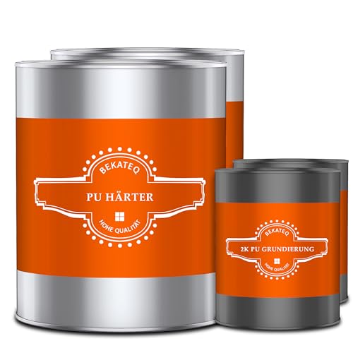 BEKATEQ 2K PU Grundierung farblos 2x1kg lösemittelfrei innen & aussen Asphalt & Bitumenböden sowie Beton, Stein, Estrich, Fliesen, Holz - schnellhärtend, auch bei tiefen Temperaturen BK-636PU