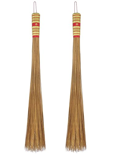 32 inch Multi-Surface Sturdy Outdoor Authentic Coconut Leaf Broom Asian
