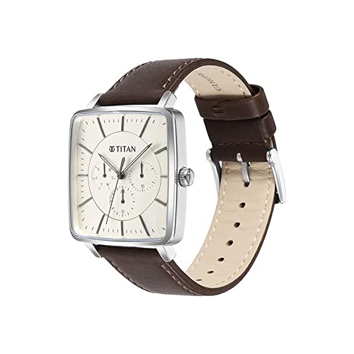 Titan-Avant-Garde-Quartz-Multifunction-Silver-Dial-Leather-Strap-Watch-for-Men-NS90147SL01