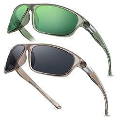 Olive-green Frame/Green Mirror + Amber Frame/Grey Lens