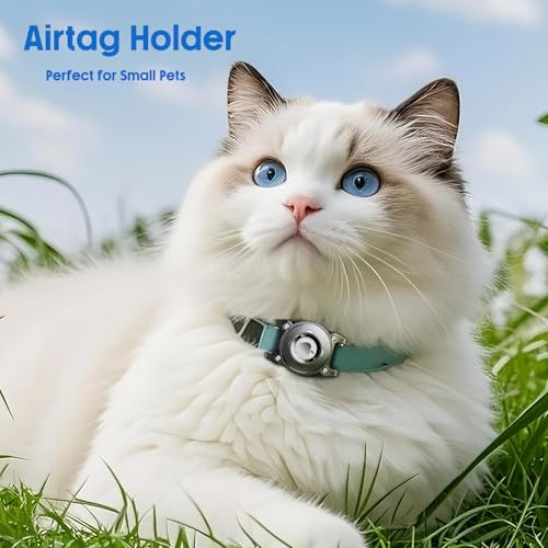 Sichy for Airtag Dog Collar Holder Waterproof | Dog Airtag Holder for Small Dogs, Lightweight Protective Airtag Case with Removable Metal Loop, Fit 5/8" Width 2mm Thick Pet Collars, Blue (Blue) - image 5