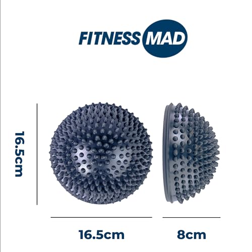 Fitness Mad Spiky Balance Pod Domes, Hedgehog Balance Pods, Promotes Stability, Balance, Coordination and Works Your Abs, 8cm Height, 16.5cm Diameter (Pair) - Image 3