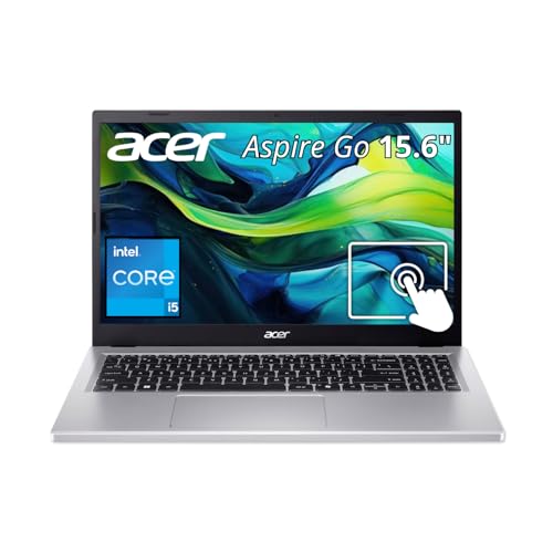 acer Aspire Go 15 AI Ready Laptop | 15.6″ FHD IPS Touchscreen | Intel Core i5-13420H | 16GB LPDDR5 RAM | 1TB NVMe SSD | Wi-Fi 6 | Backlit Keyboard | Windows 11 Home | Silver | AG15-71PT-50X8