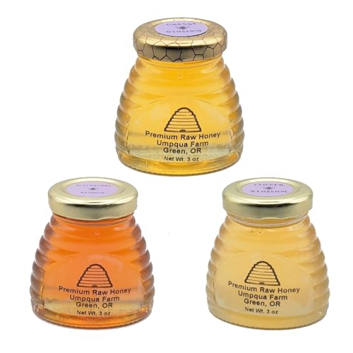 Pack de 3 Mieles Raw Honey 3oz en Frascos Temáticos miniatura 1