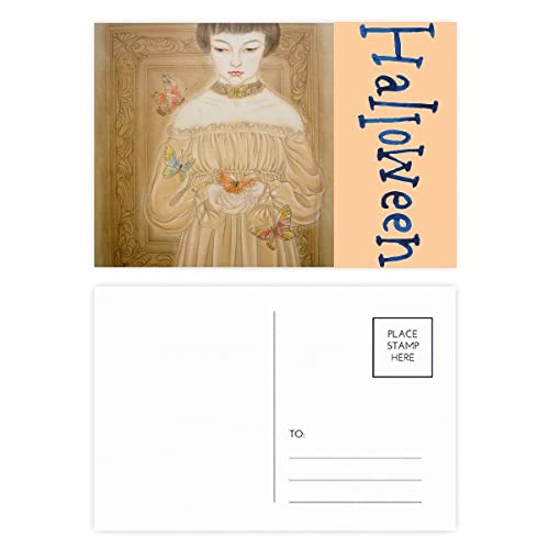 Cartes postales d'Halloween en robe de papillon pour réussir votre décoration de table automnale