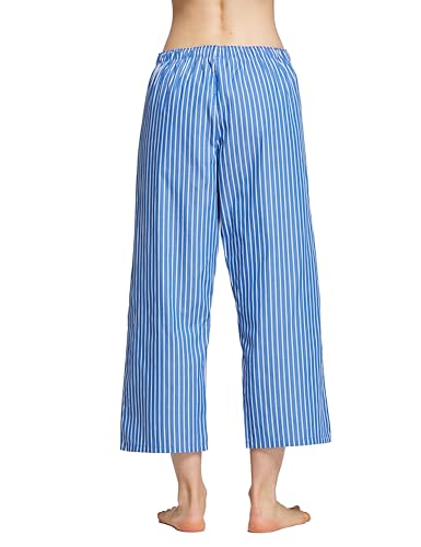 Image of CYZ Comfortable Cotton Capri Woven Pajamas for Women, Casual Capris for Women, Perfect for Daily Wear and Sleepwear