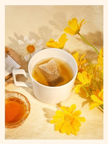 Image of TeeLux Dandelion Root Tea Bags, Mild & Smooth Flavor, Caffeine Free, 100 ct | Natural Raw Dandelion Root Herbal Tea, Sugar Free & Gluten Free, Enjoy Hot or Iced