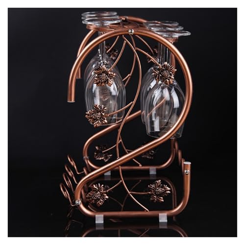Soporte Vintage de Bronce para 4 Botellas y 6 Copas miniatura 2