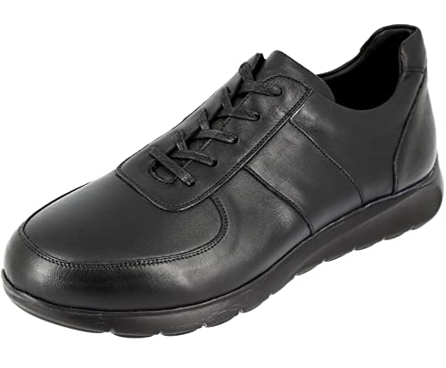 Baskets Homme en véritable Cuir Noir 615 basket de ville basse