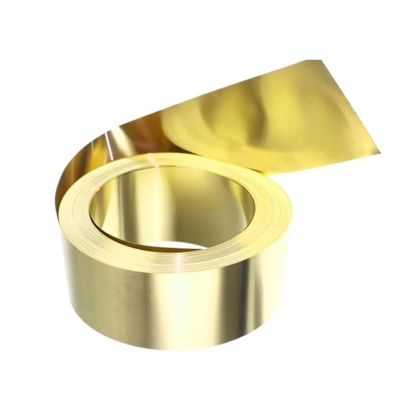 Feuille de laiton 0.1 mm rouleau 1m bande laiton pour bricolage