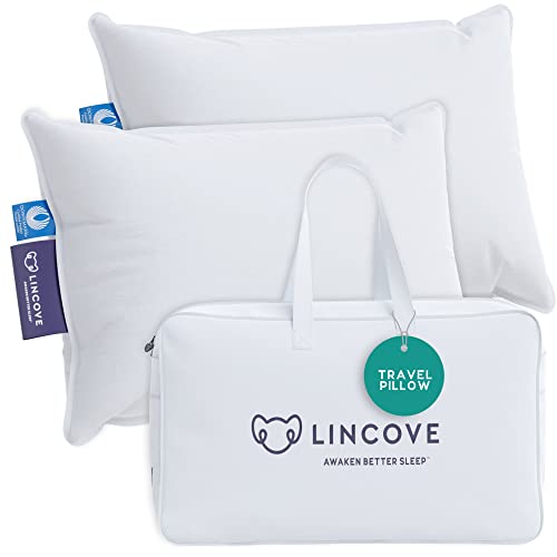 Lincove Canadian Down Feather Travel Pillow (2 Pack)