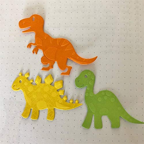 3 Pezzi Fustelle Metalliche Per Goffratura E Taglio, Set Stencil Dinosauri Per Scrapbooking E Album Fotografico, Sagome Per Decorazione Carta - 2