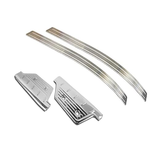 ハイエース&レジアスエース 200系 1型?8型 標準&ワイド車 前期後期共通 ステンレス製 ステッププレート&ステップガード 左右4ピースセット