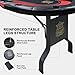 GUTSHOT Foldable Poker Table for 10 Players with Dealer Tray - Premium Soft-Padded Armrest, Individual Cup Holders - Crafted with Durable Materials, Long-Lasting Poker Table (Red)