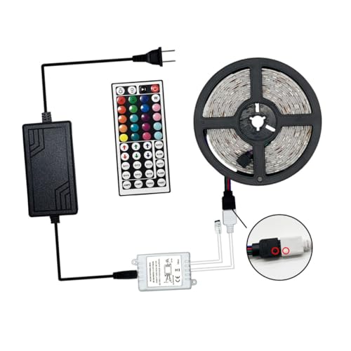 Tira LED SHOWERORO 5m RGB con control remoto flexible miniatura 7