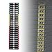 Vaveren Circuit Breaker Label Sticker Weight Stickers Classification Weight Stack Labels Decals for Gym Strength Training Workout, 5 to 120kg, 6.9cmx1.2cm