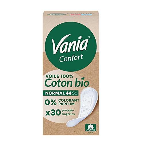 Vania Protège-slips 100% Coton Bio Normal (30)
