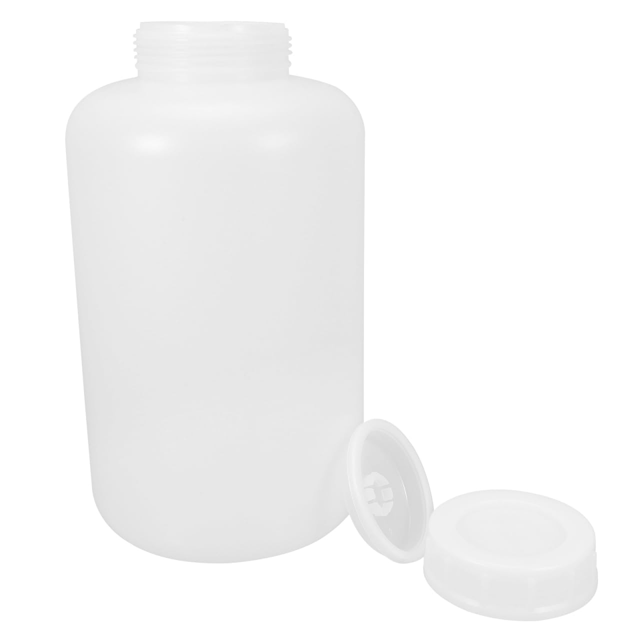 PartyKindom Airtight Plastic Storage Jars with Wide Mouth 5L Container for Liquid and Solid Storage in Kitchen Bathroom and Lab Use