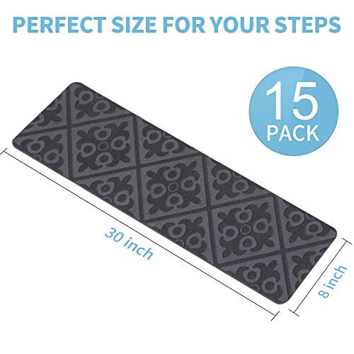 CrystalMX Non-Slip Carpet Stair Treads, Anti Moving Grip and Beauty Rug Tread Safety for Kids Elders and Dogs, 30