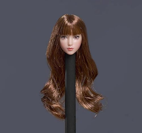 Fremego 1/12 Scale Asian Girl Pale Skin Head Sculpt for 6inch Action Figure