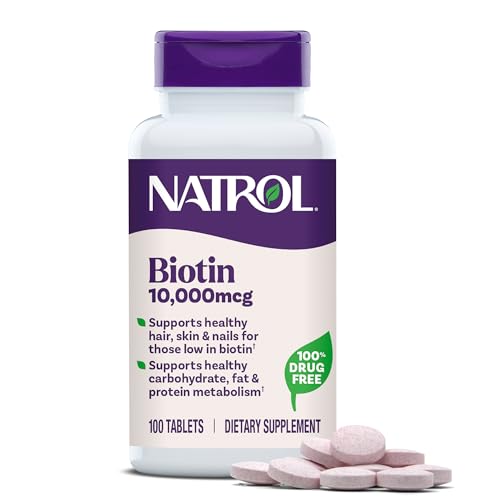 Natrol Beauty Biotin 10 000mcg Vitamins for Beauty 100 Tablets