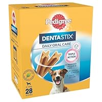 PEDIGREE DentaStix Small Dog Treats Daily Oral Care Dental Chews 28 Pack