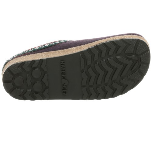 Haflinger Women's GZ Classic Grizzly Clog, Eggplant, 7 - Thumbnail 3