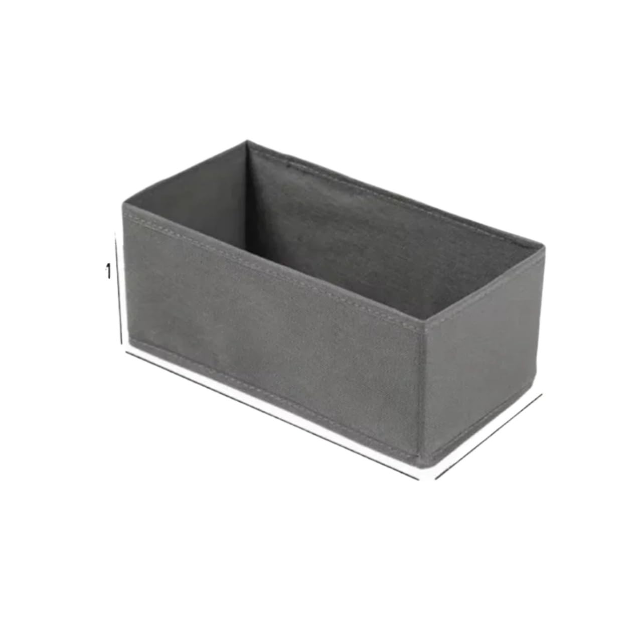 Organizadores de ropa interior armarios y cajones, organizador, sujetador, calcetines(Dark grey-M,6pcs)
