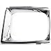 Evan-Fischer EVA18972010084 Headlight Door Single Passenger Side RH Grill Extension Grille headlamp Bezel Molding Moulding trim Chrome