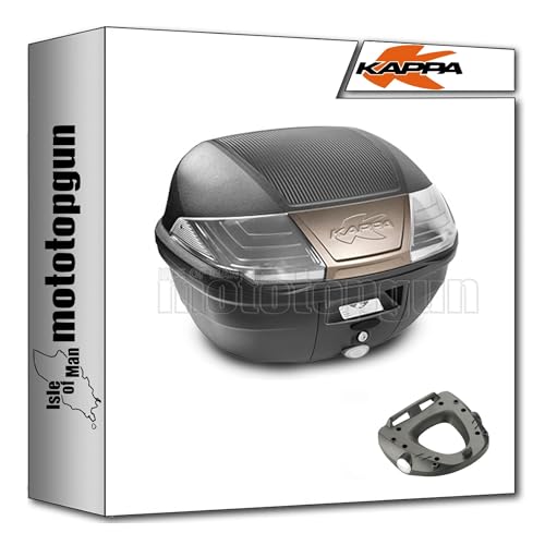 Top case Kappa K400NT et support KM5M avec fixation KZ366 pour Yamaha Fazer 8 800 de 2010 à 2015
