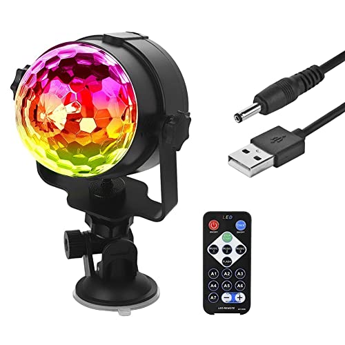 ミラーボール usb ディスコライト 7色 美しい光 スタンド 吸盤 取扱説明書 舞台照明 LEDライト Jinmoioy 回転ライト 壁掛け ミラーボール 照明 パーティーグッズ イベント 二次会 会場 飾り 装飾 ディスコ パーティー KTV/カラオケ