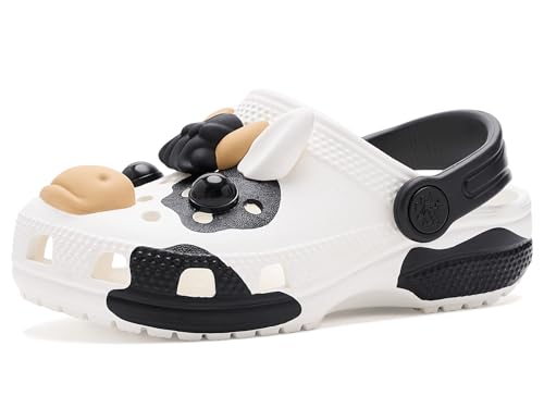 Crocs Unisex Kids Classic I AM Clogs (Toddler) White/Cow 7 Toddler Medium