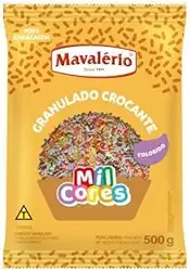 Granulado Crocante Colorido 500g Mil Cores