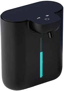 Automatischer Schaumseifenspender zur Wandmontage, 500 ml, berührungslos, für Desinfektionsmittel mit 4 einstellbaren Stufen, ABS-Hygienespender für Zuhause, Hotel, Badezimmer, Küche (schwarzer