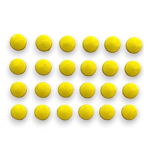 Imãs De Geladeira e quadro magnético decorativo 24 Un - Bolinha Amarelo