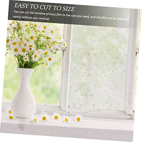 Homoyoyo 1 Rolo De Adesivo Estático Sem Cola Para Janela De Privacidade Matiz Para Janela Blackout P