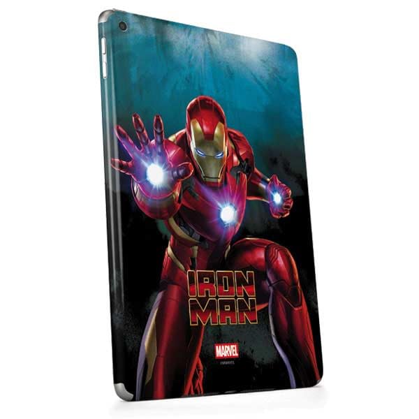 Skinit Decal Tablet Skin Compatible with iPad Air - Officially Licensed Marvel Iron Man Repulsor Blast Design