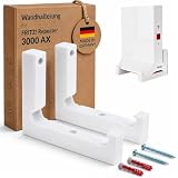 Uchwyt ścienny do Fritz Repeater 3000 AX – dwuczęściowy zestaw ze śrubami i kołkami – solidne mocowanie dla optymalnego odbioru Wi-Fi – łatwy montaż – Made in Germany