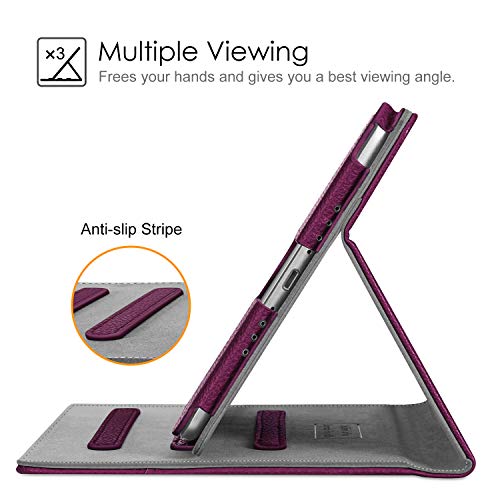 Fintie Case For Ipad Mini 4 - [Corner Protection] Multi-Angle Viewing Folio Smart Stand Protective Cover With Pocket, Auto Wake/Sleep, Compatible With Ipad Mini 5Th Gen 2019 (Purple) #TOP3