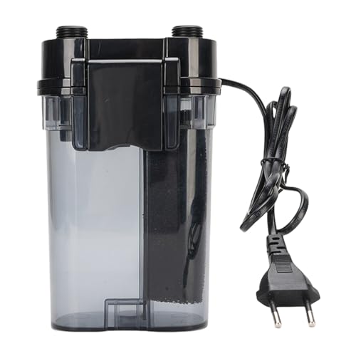 Pssopp 6W 450L H Hang Soble On Filter, Filtro Interno de Plástico del Acuario con Esponja para (Enchufe la UE 220V)