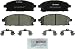 Bosch BC855 QuietCast Premium Ceramic Disc Brake Pad Set For Acura: 2003-2006 MDX; Infiniti: 1999-2001 Q45, 2002-2003 QX4; Nissan: 2002-2004 Pathfinder, 2004-2009 Quest; Front