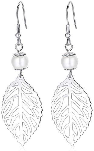 Boucles d'oreilles à goujon en argent 925 et crochet pendentif