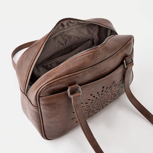 Bolso vegano para mujer con asa superior y diseño girasol miniatura 5