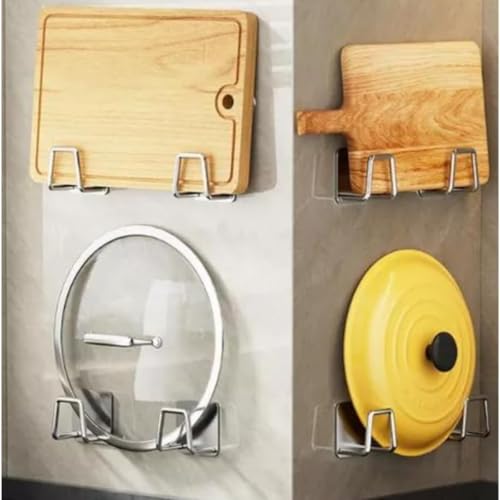 Kit com 4 Suporte de Esponja Gancho Pia Aço Inox Louça Cozinha Inoxidável Suporte para Sabonete Pia