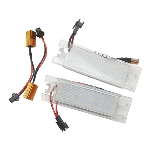 QKLsudua 2pcs Led License Plate Lights Compatible with Op-el A-stra H Ad-am Cor-sa Casc-ada Ins-ignia Vi-ta