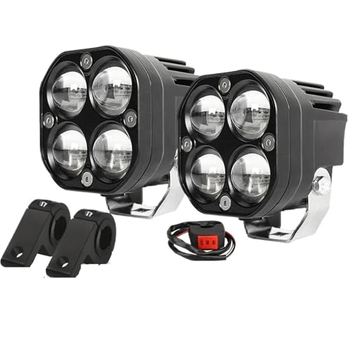 Feux antibrouillard double couleur pour virées nocturnes en SUV et moto de trail