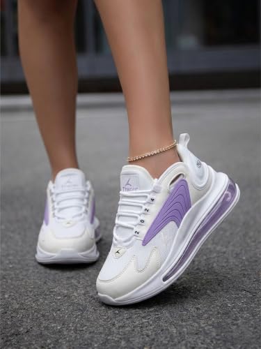 Image of TRACER Women's Running Shoes, Lightweight, Breathable, Athletic Shoes, Comfortable Gym, Walking, Jogging, Training Footwear, for Everyday Use, Available in Sizes 3 to 8 UK