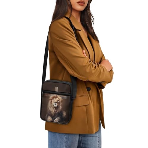 Suobstales Crossbody Bag for Women Men, Small Sling Pack Handbag for Work Business, Lightweight Messenger Shoulder Travel Bag4