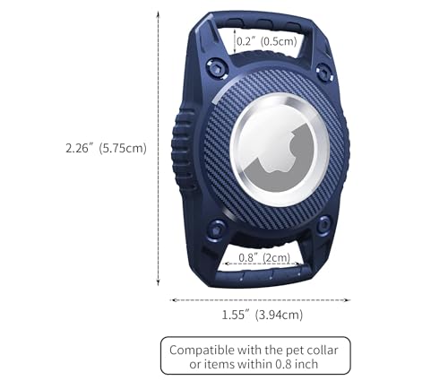 OFC Suporte de Coleira de Cachorro Airtag à Prova D'água IPX8 (1 Peça), Apple Antimastigação e Poli