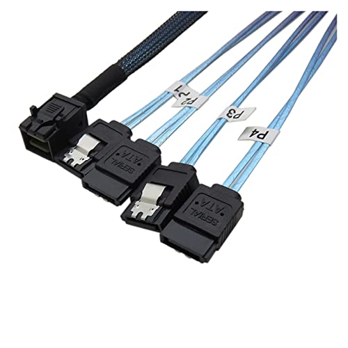 Cable Interno HD Mini SAS 12G SFF-8643 a 4 SATA 0.25m